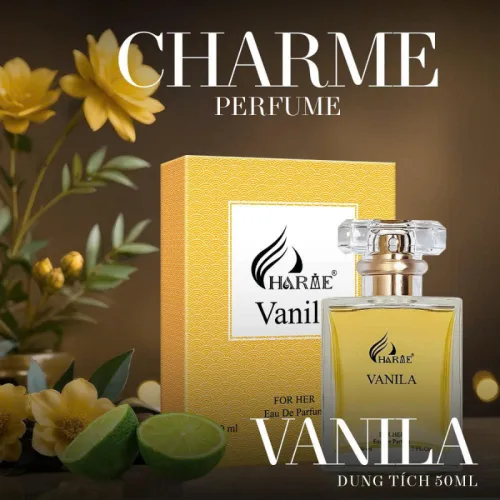 Nước Hoa Nữ Charme Vanila 50ml - Hương Thơm Quyến Rũ Cuốn Hút