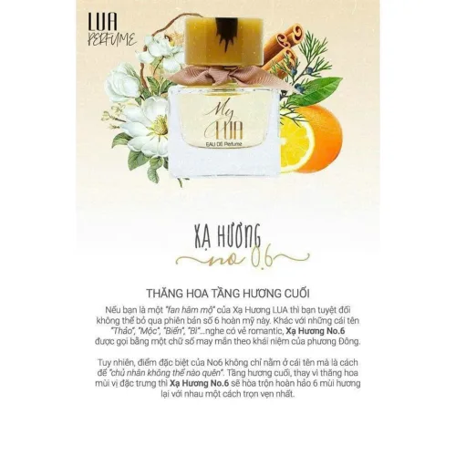 Nước Hoa Nữ My Lua No 06 35ml Lua Perfume Quyến rũ và nồng nhiệt