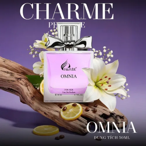 Nước Hoa Nữ - Nước Hoa Charme Omnia 50ml - Hương Thơm Nữ Tính Cuốn Hút Sang Trọng