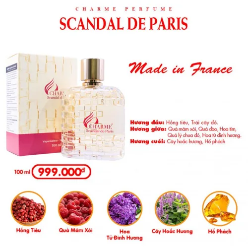 Nước Hoa Nữ Charme Scandal De Paris 100ml