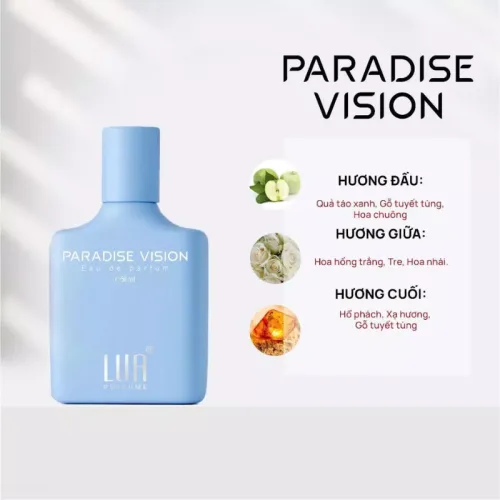 Nước Hoa Unisex Lua Paradise Vision 50ml - Hương Thơm Tươi Mát Trẻ Trung