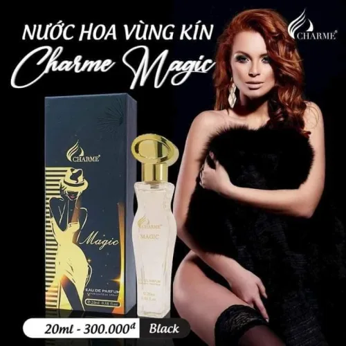Nước Hoa Vùng Kín Charme Magic Đen 20ml Gọn nhẹ  tinh tế  dễ sử dụng