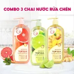 Nước Rửa Chén Top Gia Hương Gừng Tươi 1kg/Chai