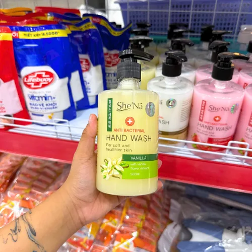 Nước Rửa Tay Diệt Khuẩn SHENA Hương Vanilla 500ml