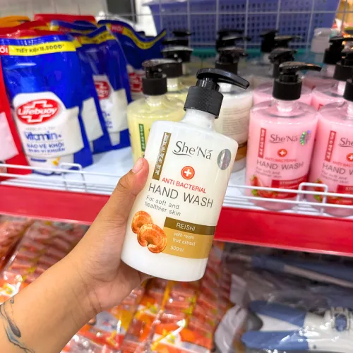 Nước Rửa Tay Diệt Khuẩn SHENA Tinh Chất Nấm Linh Chi 500ml
