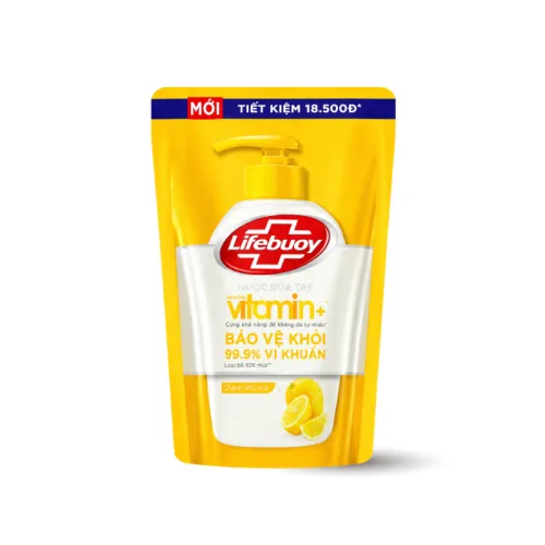 Nước Rửa Tay LIFEBUOY Chanh Khử Mùi Túi 400g - Túi Vàng