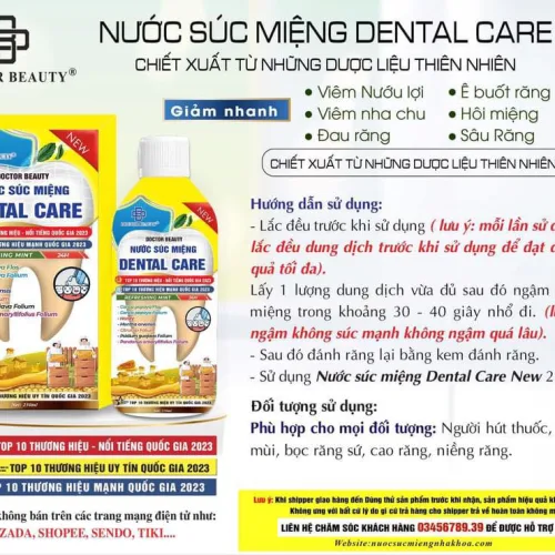 Nước súc miệng Dental Carre là sản phẩm chăm sóc răng miệng cao cấp