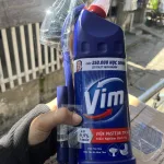 Nước Tẩy Bồn Cầu Vim 880ml - Chai Khử Mùi Bồn Cầu Diệt Khuẩn Siêu Sạch Tiết Kiệm Tặng 1 Cây Cọ Bồn Cầu