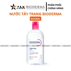 Nước Tẩy Trang Bioderma Màu Hồng Crealine H2O 500ml Dành Cho Da Nhạy Cảm