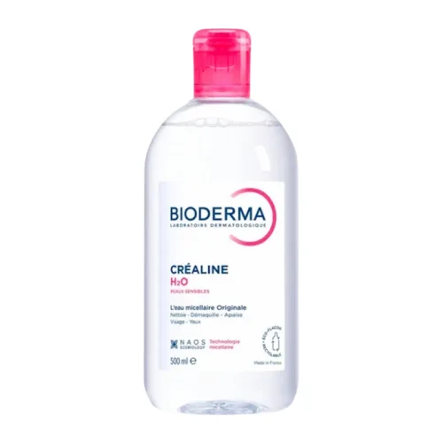 Nước Tẩy Trang Bioderma Màu Hồng Crealine H2O 500ml Dành Cho Da Nhạy Cảm