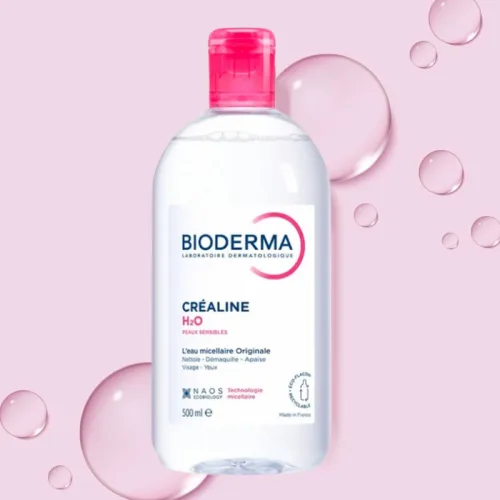 Nước Tẩy Trang Bioderma Màu Hồng Crealine H2O 500ml Dành Cho Da Nhạy Cảm
