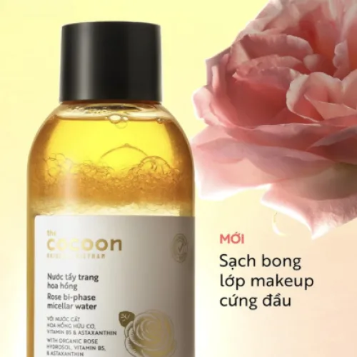 Nước Tẩy Trang Cocoon Hoa Hồng Cấp Ẩm Da 310ml
