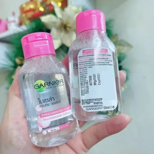 Nước Tẩy Trang Garnier Nắp Hồng Micellar Cleansing Water Cho Da Nhạy Cảm 5ml