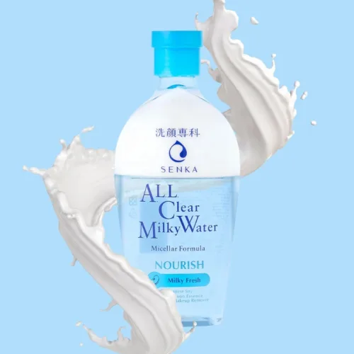 Nước Tẩy Trang Hai Lớp Senka All Clear Milky Water Nourish Màu Xanh Dương 230ml