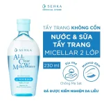 Nước Tẩy Trang Hai Lớp Senka All Clear Milky Water Nourish Màu Xanh Dương 230ml
