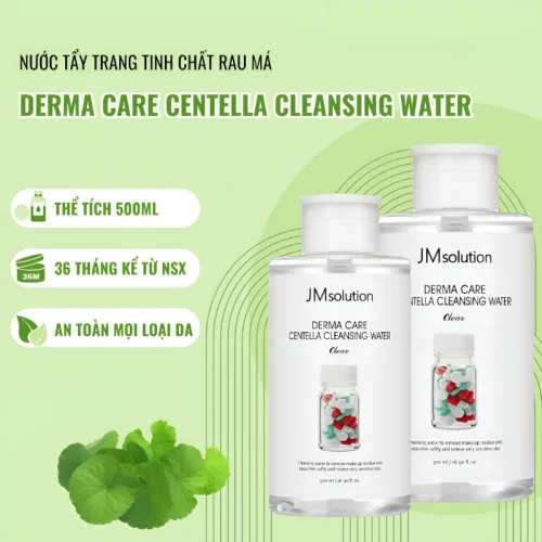 Nước Tẩy Trang JMSolution Centella Cleansing Water Cho Da Dầu Mụn 500ml