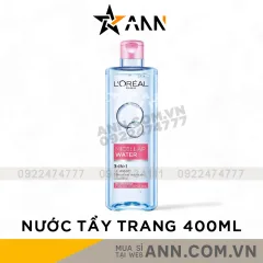 Nước Tẩy Trang Loreal Paris Màu Hồng Dưỡng Ẩm Micellar Water Moisturing 400ml