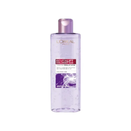 Nước Tẩy Trang Loreal Màu Tím Sạch Sâu Cấp Ẩm Revitalift Hyaluronic Acid Micellar Water 400ml - Hàng Công Ty Có Tem Phụ