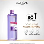 Nước Tẩy Trang Loreal Màu Tím Sạch Sâu Cấp Ẩm Revitalift Hyaluronic Acid Micellar Water 400ml - Hàng Công Ty Có Tem Phụ