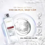 Nước Tẩy Trang Loreal Paris Màu Xám Sạch Sâu Kiềm Dầu Revitalift Crystal Micellar Water 400ml