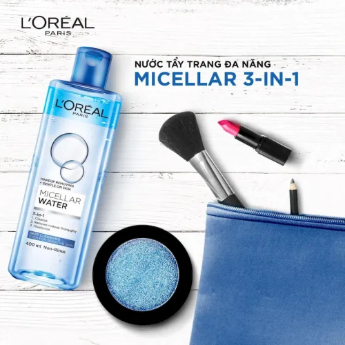 Nước Tẩy Trang Loreal Paris Màu Xanh Đậm Sạch Sâu Micellar Water Deep Cleansing 400ml