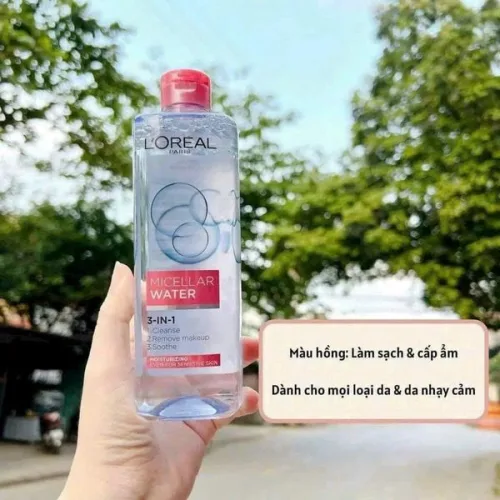 Nước Tẩy Trang L’Oreal Dưỡng Ẩm Hồng Moisturizing 3-in-1 Micellar Water
