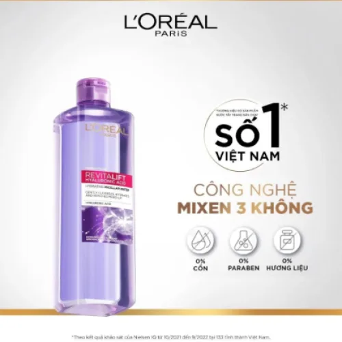 Nước Tẩy Trang L'Oreal Paris Revitalift Hyaluronic Acid Hydrating Micellar Water