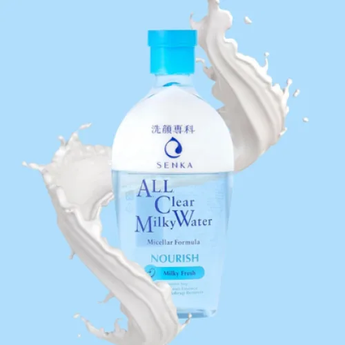 Nước tẩy trang Micellar All Clear Water Fresh Senka Nourish Màu Xanh Dương