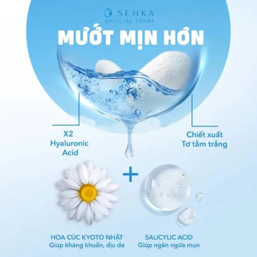 Nước Tẩy Trang Senka All Clear Micellar 230ml Hỗ Trợ Dưỡng Ẩm Sạch Sâu Làm Sáng Da