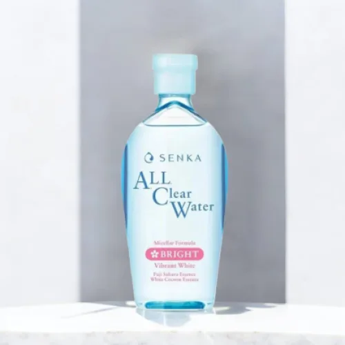 Nước Tẩy Trang Senka All Clear Water Micellar Formula Bright Cấp Ẩm Dưỡng Sáng Da 230ml Hồng
