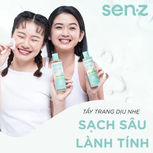 Nước Tẩy Trang Senz Aqua Boost Micellar Water Chiết Xuất Khổ Qua 250ml - Nước Tẩy Trang Cho Da Dầu Mụn