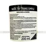 Nước Tẩy Trang Simple Kind To Skin Micellar Cleansing Water 200ml