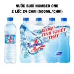 Nước Suối Đóng Chai Number One 2 Lốc Gồm 24 Chai (500ml/Chai)