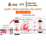 Nước Uống Sakura Bổ Sung Collagen 500ml Hỗ Trợ Làm Đẹp Làn Da - Hộp 10 Lọ
