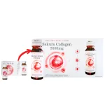 Nước Uống Sakura Bổ Sung Collagen 500ml Hỗ Trợ Làm Đẹp Làn Da - Hộp 10 Lọ