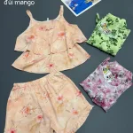 Đồ bộ 2 dây quần đùi chất mango HK-8083
