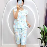 Đồ bộ áo sát nách quần lửng nhiều hoạ tiết
