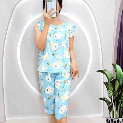 Đồ bộ áo sát nách quần lửng nhiều hoạ tiết
