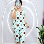 Đồ bộ áo sát nách quần lửng nhiều hoạ tiết