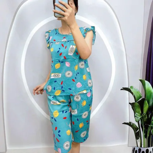 Đồ bộ áo sát nách quần lửng nhiều hoạ tiết