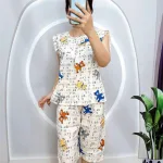 Đồ bộ áo sát nách quần lửng nhiều hoạ tiết
