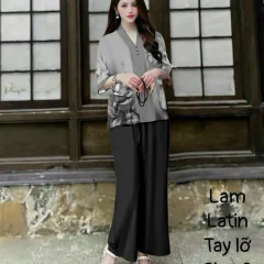 Đồ bộ lam mẫu bà lai đồ trung niên Có 2 size