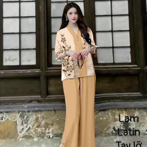 Đồ bộ lam mẫu bà lai đồ trung niên Có 2 size