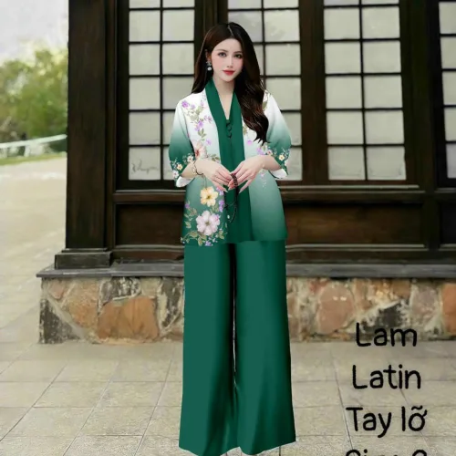 Đồ bộ lam mẫu bà lai đồ trung niên Có 2 size