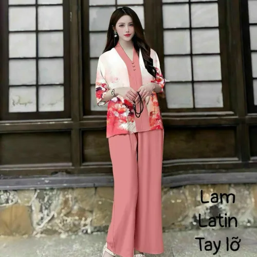 Đồ bộ lam mẫu bà lai đồ trung niên Có 2 size