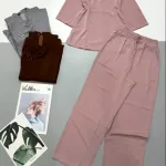 Đồ bộ lam trơn cổ tàu  Có 2 size