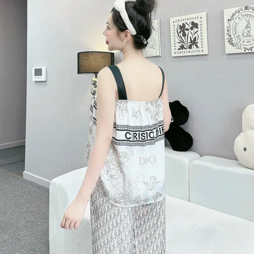 Đồ bộ latin siêu mát quần dài áo  hai dây bản in nhiều hình dễ thương