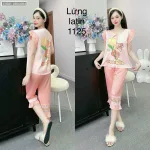 Đồ bộ latin siêu mát quần lửng áo sát nách bèo