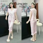 Đồ bộ latin siêu mát quần lửng áo sát nách bèo