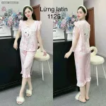 Đồ bộ latin siêu mát quần lửng áo sát nách bèo nhiều hình dễ thương